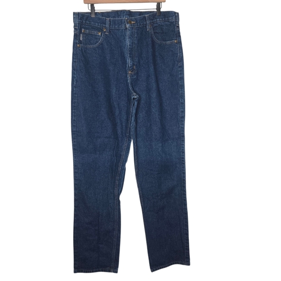 Carhartt Other - Carhartt Mens Dark Wash Classic Relaxed Fit Denim Jeans Size 36 X 36